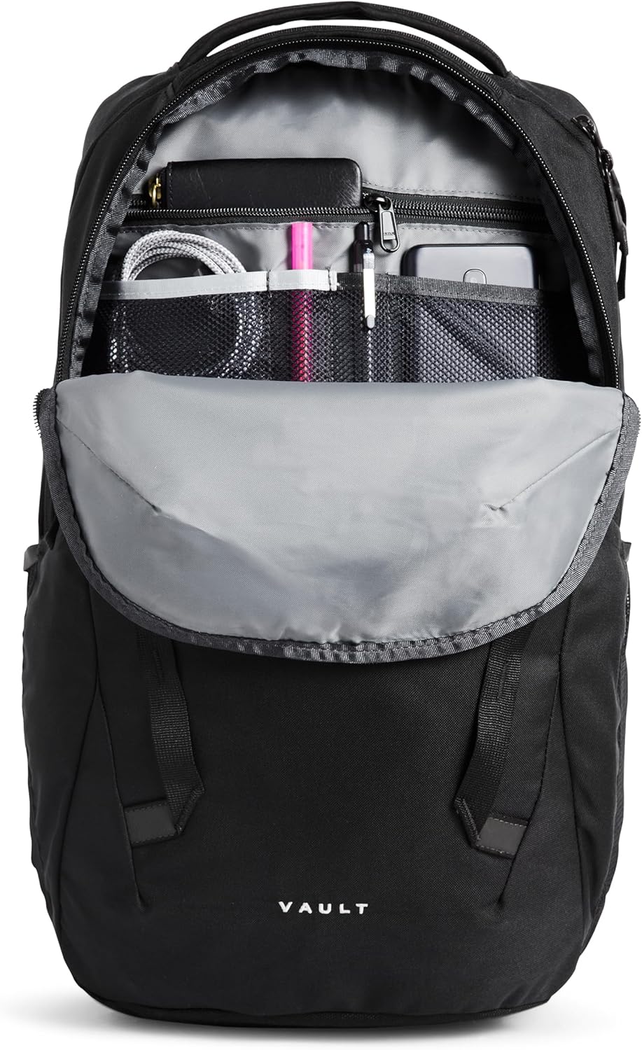 The North Face Vault Everyday Laptop Backpack - Commuter Travel Bag, Water-Repellent Finish, Spacious Compartment, TNF Black-NPF, One Size - Image 5